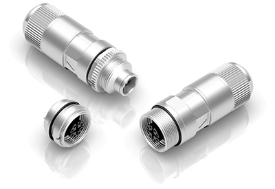 binder: M16-X – Male/female cable connector and female panel mount connector 415 Series