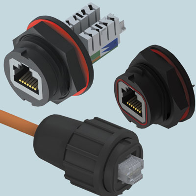 Keystone’s IP68 Water Resistant RJ45 Network Connectors