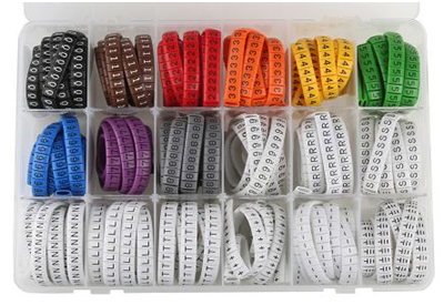 RS PRO Slide On Cable Marking Kit, 2 → 8mm, 3600 Markers
