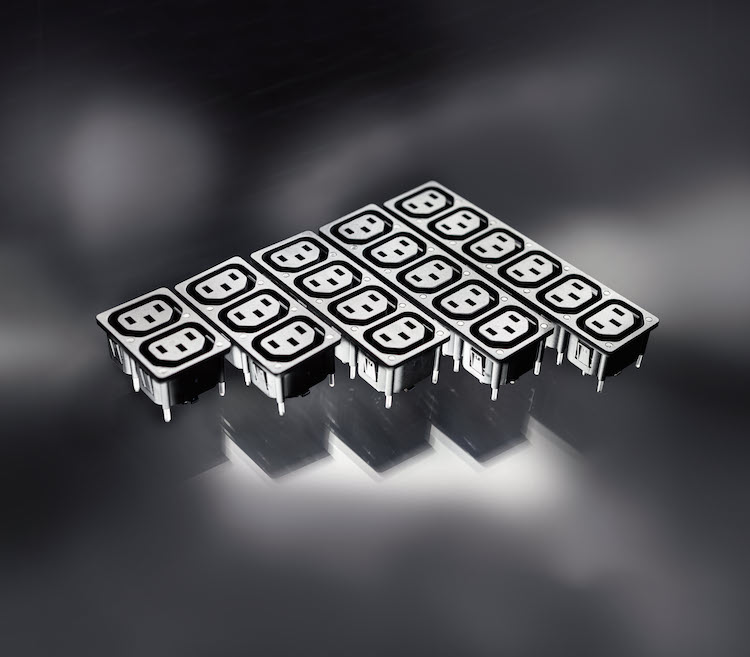 Schurter: Multi-feature IEC Connector Strip-blocks Designed for Data Center Power Distribution