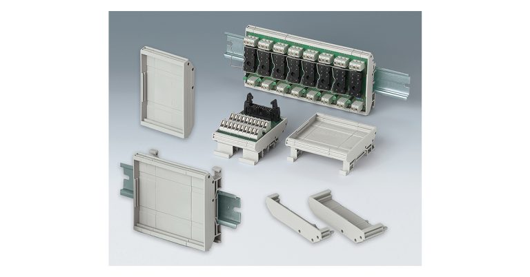 OKW: Updated RAILTEC SUPPORT Modular DIN Rail PCB Holders