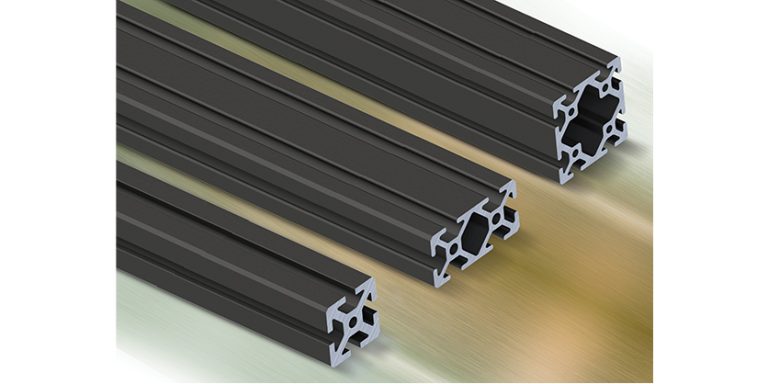 AutomationDirect: Black Anodized SureFrame T-slotted Rails