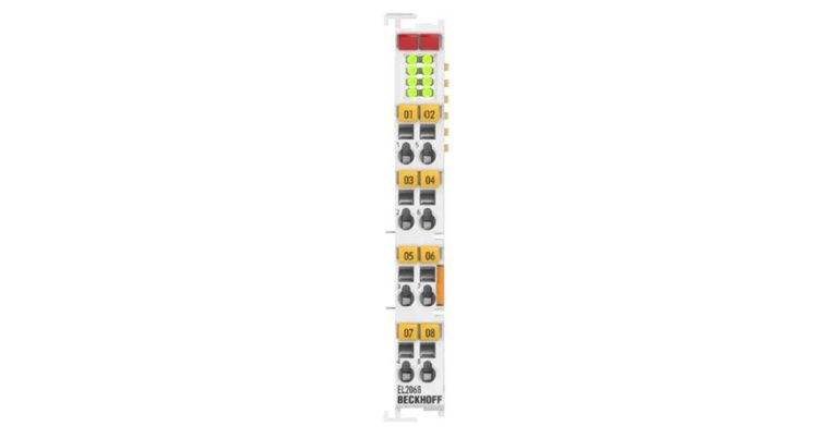 Beckhoff: EL2068 EtherCAT Terminal, 8-Channel Digital Output, with Channel Diagnostics