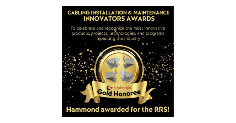 Hammond Manufacturing Honored by 2023 Cabling Installation & Maintenance Innovators Awards