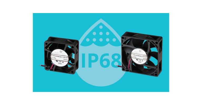 New IP68 Rated Fan Models Added to CUI Devices’ DC Fans Line