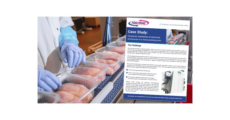 Case Study: Forced-Air Ventilation of Electrical Enclosures in a Food Processing Facility