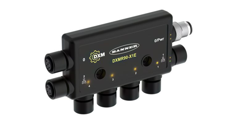 Banner Engineering: DXMR90-X1E Controller – Ethernet Pass-Through Delivers Critical Data via a Single Network