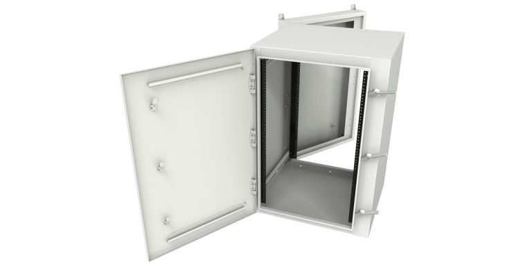 Hammond Manufacturing: NWM Series Swing-Out Outdoor Wall Mount Rack Cabinet