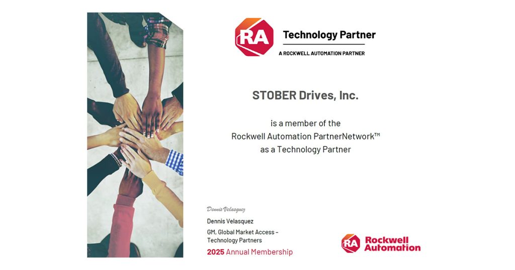 STOBER a Proud Member of Rockwell Automation PartnerNetwork