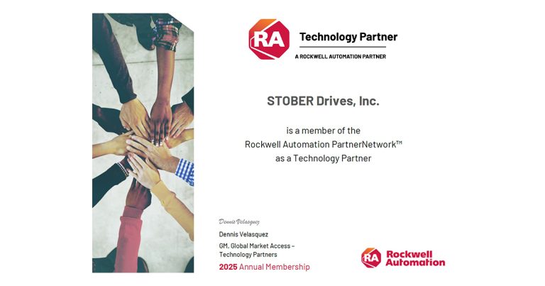 STOBER a Proud Member of Rockwell Automation PartnerNetwork