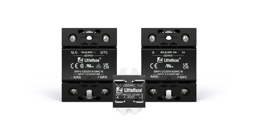 Littelfuse: New SRP1 Series Single-Pole AC and DC Solid-State Relays and Accessories